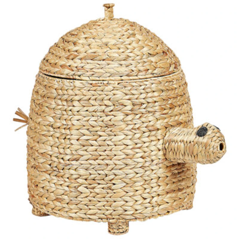 Image of Beliani Kids Basket Turtle Montagu Wicker Natural