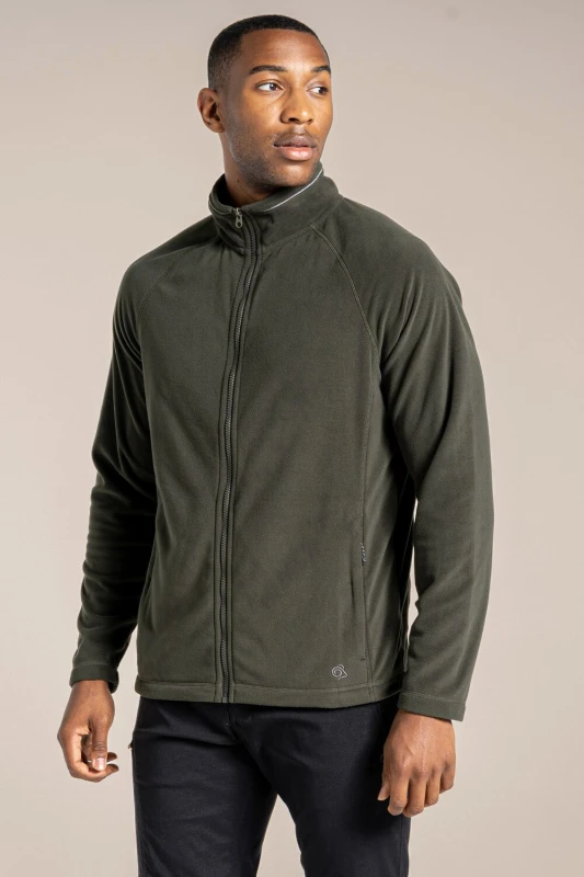 Image of Craghoppers Craghoppers Men 'Expert Corey 200' Insulating Fleece Jacket in Dark Green Size: Medium Dark Green M Male 5054904703166