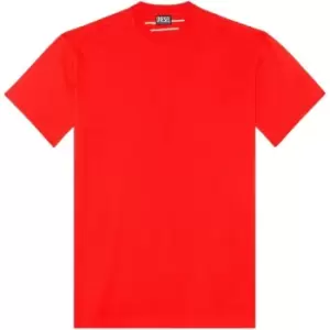Image of Diesel Maxi Logo T-Shirt - Red