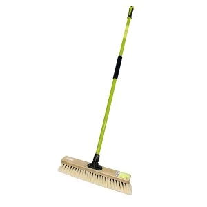 Image of Charles Bentley National Trust 18" Dual-Fill Driveway Broom with Handle