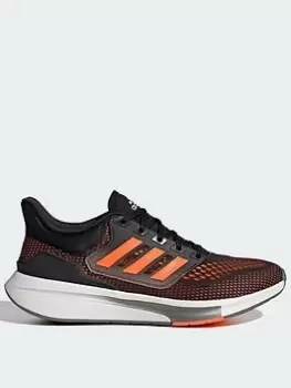 Image of adidas EQ21 Run - Black/Orange, Size 6, Men