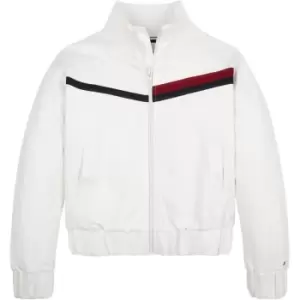 Image of Tommy Hilfiger Global Stripe Zip Through - White