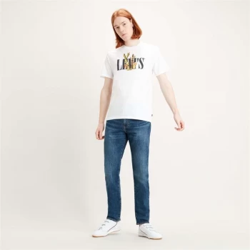 Image of Levis Cactus Serif Logo T-Shirt - White