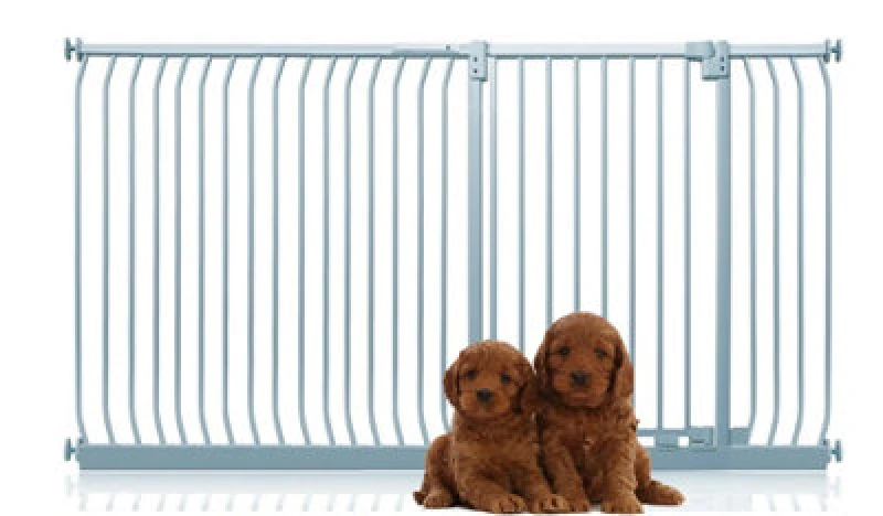 Image of Bettacare Extra Tall Elite Dog Gate, 198Cm - 207Cm, Matt Grey, Extra Tall 96.8Cm In Height, Pressure Fit Pet Gate