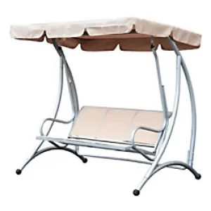 Image of Outsunny Swing Chair 84A-053 Steel, Polyester Beige