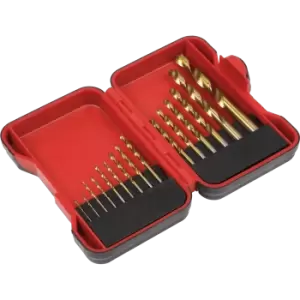 Image of Sealey 15 Piece HSS Drill Bit Set