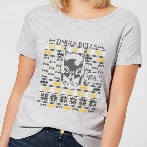 Image of DC Comics Batman I Do Not Smell Womens Christmas T-Shirt in Grey - S - Grey