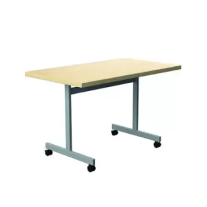 Image of Jemini Rectangular Tilting Table 1200x700x720mm Maple/Silver KF818480