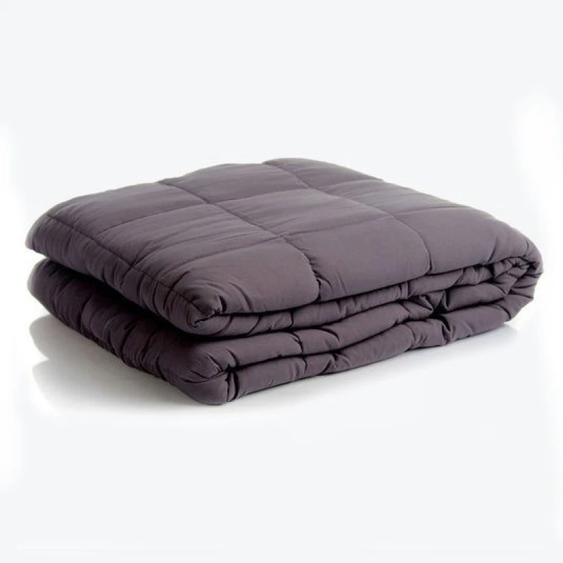 Image of Allure Bath Fashions Slumber Weighted Blanket for Sleep, Stress, & Anxiety - 5.5KG, 122 x 185cm in Charcoal Size: 122 x 185cm Charcoal Unisex 122 x