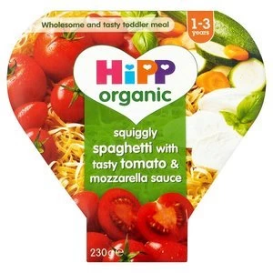 Image of HiPP Organic Squiggly Spaghetti Stage 3 Tray Meal 230g
