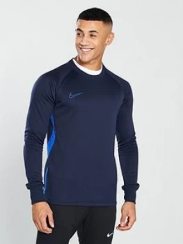 Image of Nike Academy Therma Crew Navy Size S Men