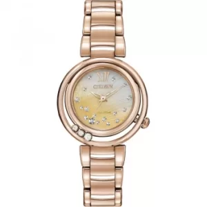 Image of Ladies Citizen Eco-drive L Sunrise Stainless Steel Watch