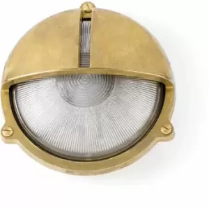 Image of Timon 1-light brass garden wall lamp