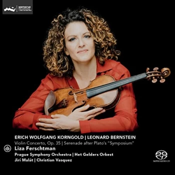 Image of Liza Ferschtman, Prague Symphony Orchestra, Het Gelders Orkest, Jiri Malat & Christian Vasquez - Korngold: Violin...