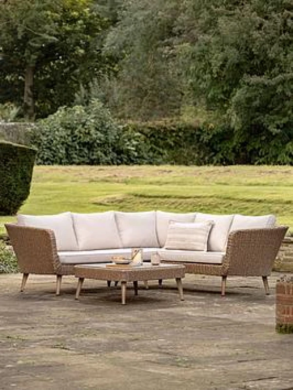 Image of Crossland Grove Hadleigh Corner Lounge Set, Grey 5056693573265