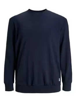 Image of JACK & JONES Plain Plus Size Sweatshirt Men Blue