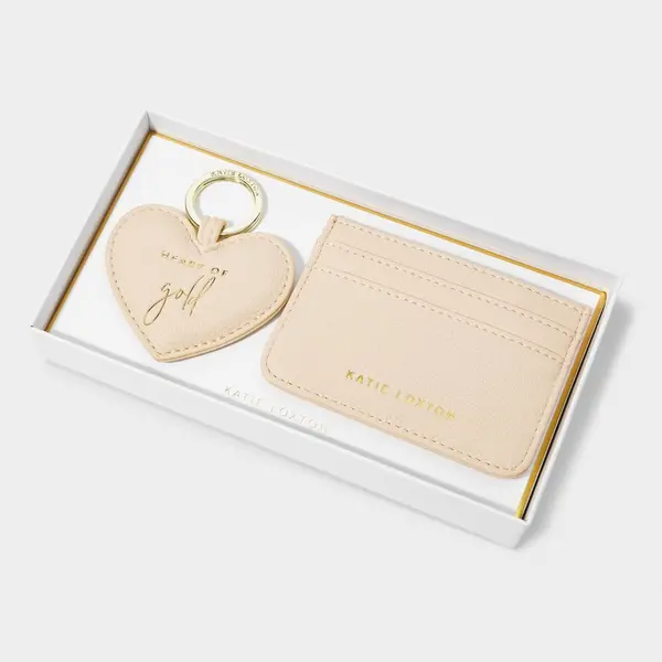 Image of Katie Loxton Eggshell Card Holder & Keyring Set KLB3063
