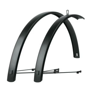 Image of SKS Edge Al 28" Matt Black Aluminium Mudguard Set-Matt Black 28"