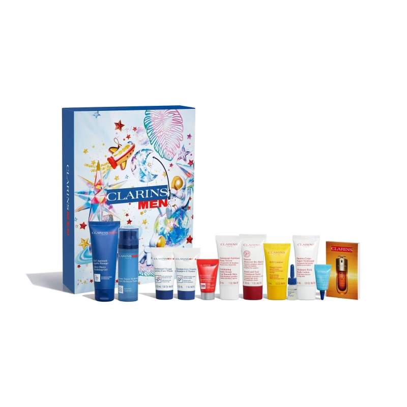 Image of Clarins ClarinsMen 12 Day Advent Calendar Multi male