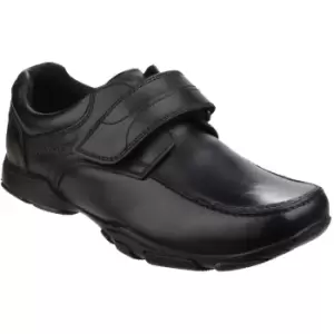 Image of Hush Puppies Boys Freddy 2 Leather Durable Back to School Smart Shoes UK Size 12.5