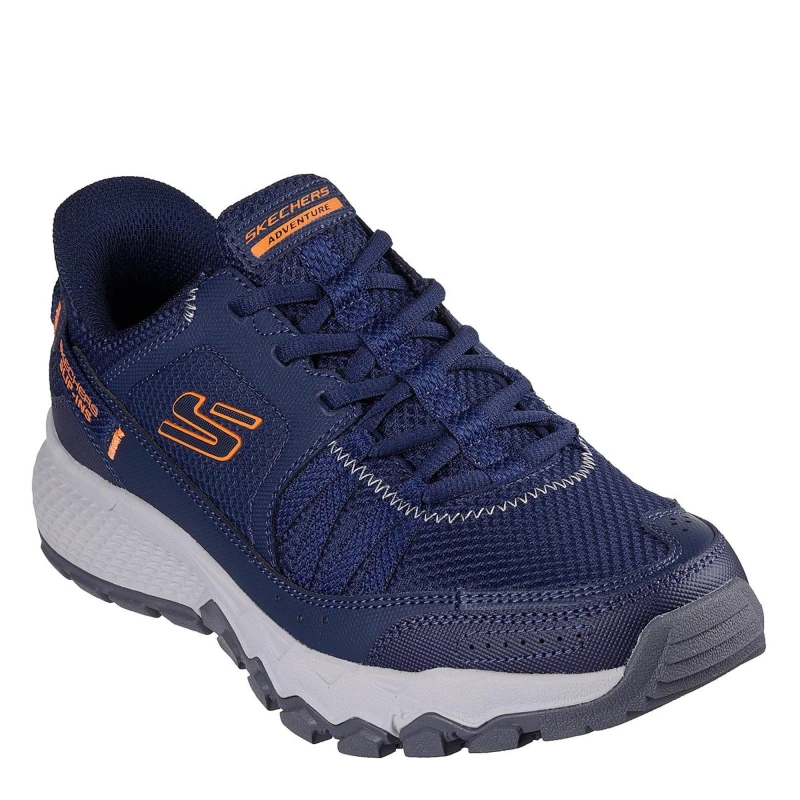 Image of Skechers Dynamite At Hiking Shoes Mens Navy/Orange male 8 (42)