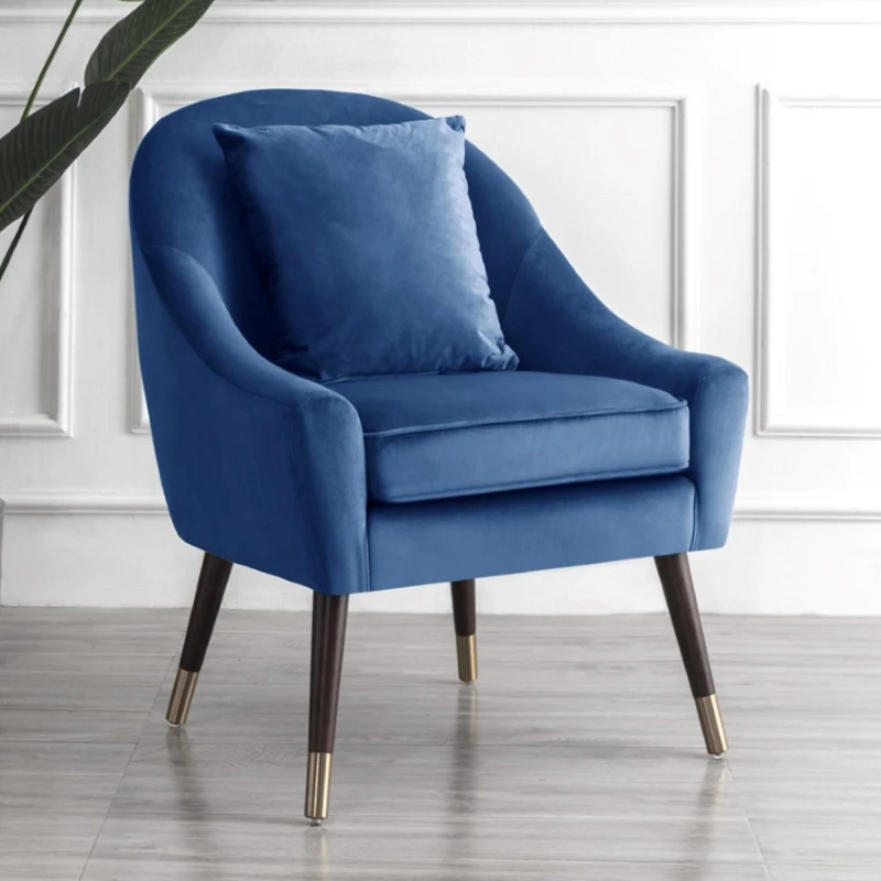 Image of Artemis Home Octavia Accent Chair in Dark Blue Dark Blue Unisex