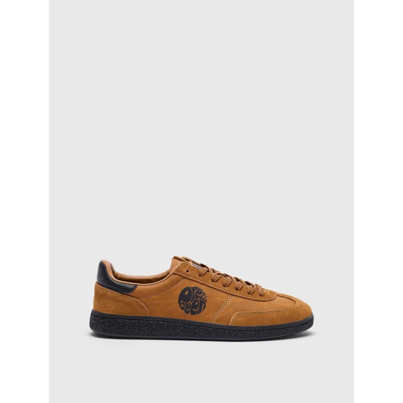 Image of Pretty Green Mens PG Ramblas Low-Top Trainers Tobacco male 7 (41)