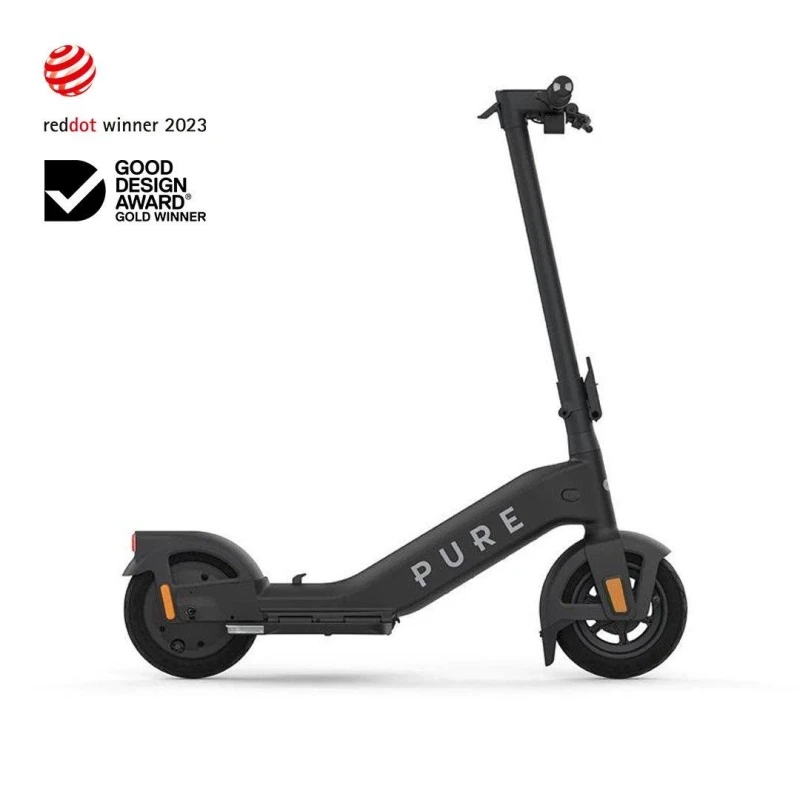 Image of PURE ELECTRIC Pure Advance Electric Folding Scooter - Black 5060937155056