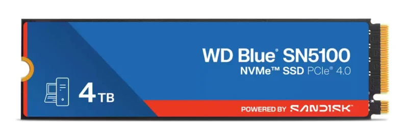 Image of Western Digital Western Digital 4TB WD Blue SN5100 NVMe SSD WDS400T5B0E-00CPE0