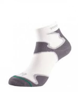 Image of 1000 Mile Fusion Sock Mens White/rey Medium