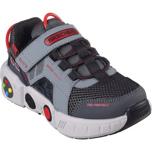 Image of Skechers Boys Gametronix Mempry Foam Trainers Shoes UK Size 3 (EU 36)