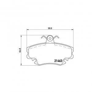 Image of Front Brake Pad Set BREMBO P 68 008