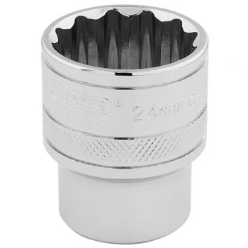 Image of Draper 1/2" Drive Hi Torq Bi Hexagon Socket Metric 1/2" 24mm