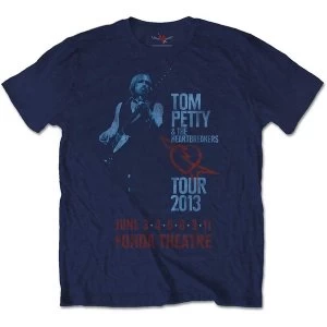 Image of Tom Petty & The Heartbreakers - Fonda Theatre Unisex Medium T-Shirt - Blue
