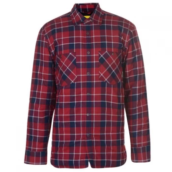 Image of Dunlop Flannel Shirt Mens - Red/Blue