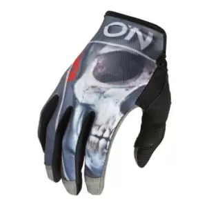 Image of O'Neal Mayhem Bones V.22 MTB Glove Black/Red-Medium