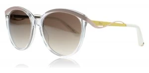 Image of Christian Dior Metaleyes1 Sunglasses Pink / Yellow 6OB 57mm