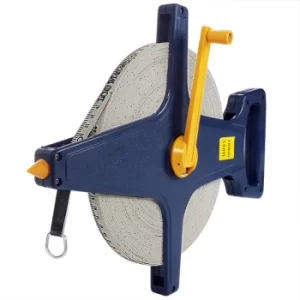 Image of Tape Measure 50m 100m Roll Capsule Quality Extended Fibre Glass Surveyor Builder 100m (de)