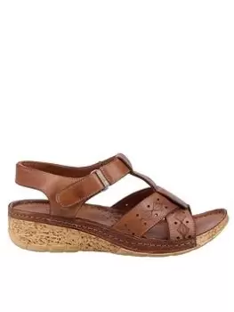 Image of Riva Pembroke Sandal Female Brown UK Size 4