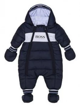 Image of Hugo Boss Padded Snowsuit Navy Size 18 Months Boys