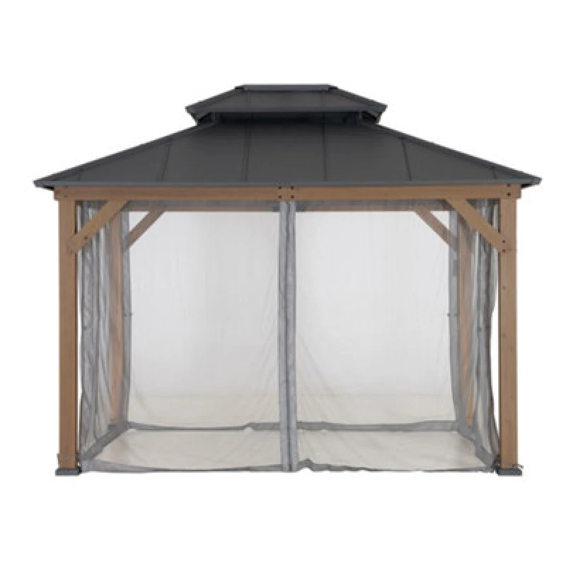 Image of Sunjoy Netting For Cedar Wooden Gazebo - 300Cm X 360Cm, Suitable For A102032602