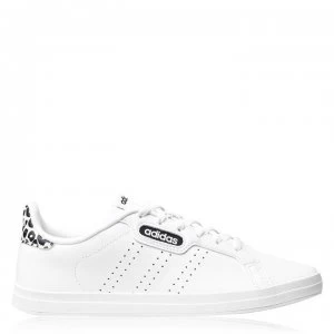 Image of adidas Courtpoint Base Womens Tennis Shoes - Wht/LeopardPrnt