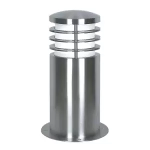 Image of Outdoor IP44 Bollard Light Stainless Steel LED E27 15W Bulb Pathway External