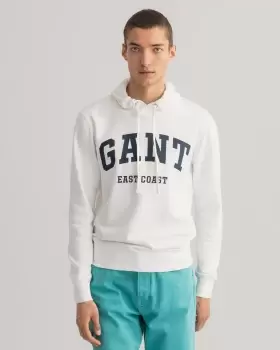 Image of GANT Men Logo Hoodie (L) Beige