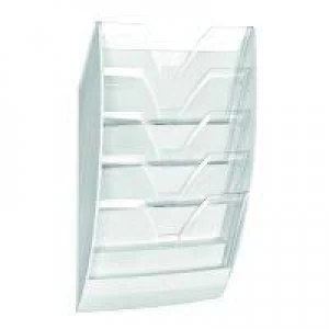 Image of CEP Wall File 5 Compartment WhiteCrystal 154WHITE