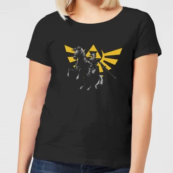 Image of Nintendo Legend Of Zelda Hyrule Link Womens T-Shirt - Black