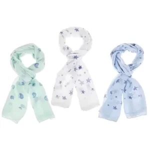 Image of Shells Glitter Sparkle Scarf