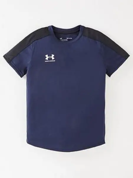 Image of Boys, Under Armour Challenger Training T-Shirt - Navy, Navy/White, Size XL=13-15 Years
