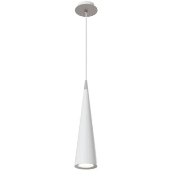 Image of Maytoni Lighting - Nevill Slim Ceiling Pendant Lamp White, 1 Light, GU10