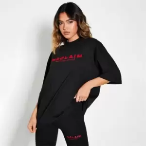 Image of I Saw It First Reclaim Staples Oversized T Shirt - Black